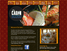 Tablet Screenshot of cabinrestaurant.net